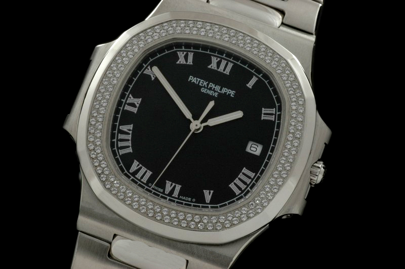 PP0071F – Nautilis Jumbo SS/SS/2Diam Black/Roman Asian 4813 2880