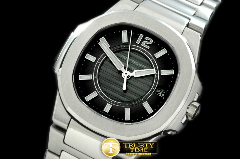 PP0085B – Nautilis Ladies SS/SS Black Swiss Eta Quartz 1:1