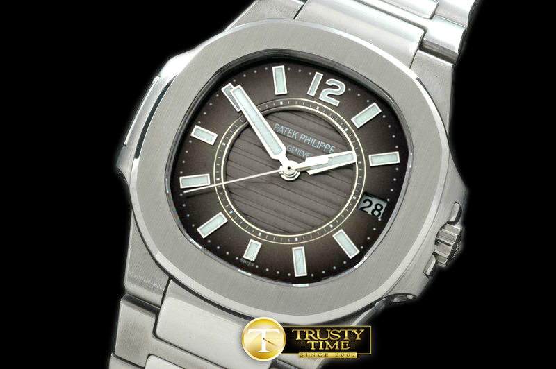 PP0085C – Nautilis Ladies SS/SS Grey Swiss Eta Quartz 1:1