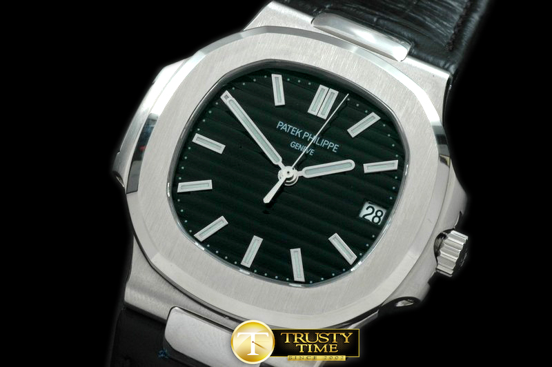 PP0087B – Nautilis Jumbo SS/LE Black Swiss SW 200 1:1