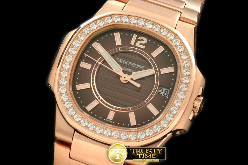 PP0103B – Nautilis Ladies RG/RG Brown Swiss Eta Qtz 1 : 1