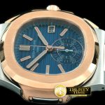 PP0150C – 5980 Nautilis Chrono RG/SS Blue A-7750
