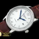 PP0152C – Calatrava Automatic SS/LE White Num Asian 2824