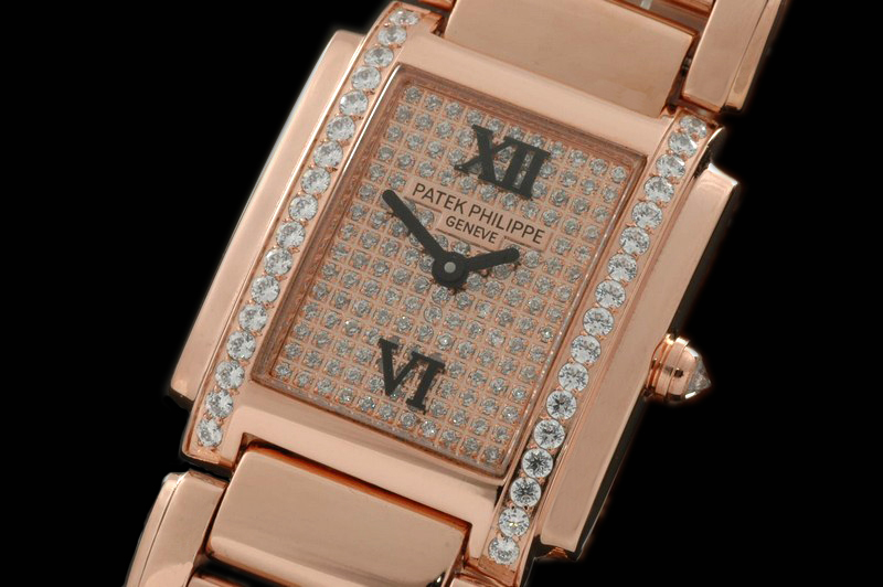 PP038B – Ladies 24 Hours SS Full Diamonds Dial Swiss Qtz