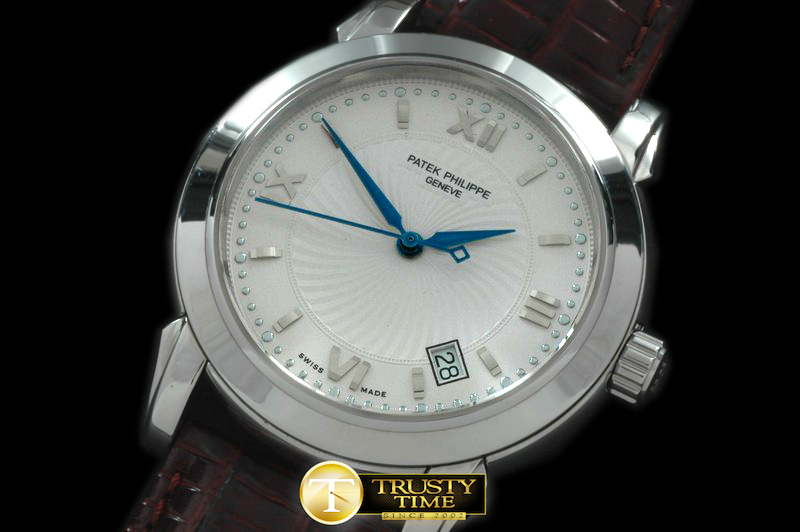 PP039A – Calastrava SS/LE White Swiss Eta 2824-2