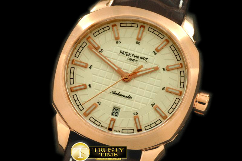 PP047B – Calatrava Classic RG/LE White A-2824