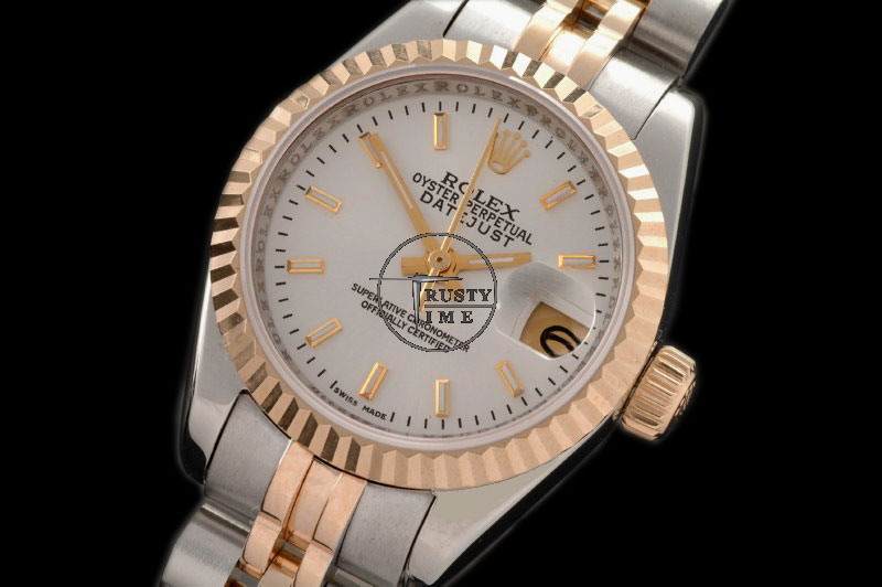 RDJLD0186 – DJ Ladies TT White Gold Sticks Jubil – Swiss 2671-2