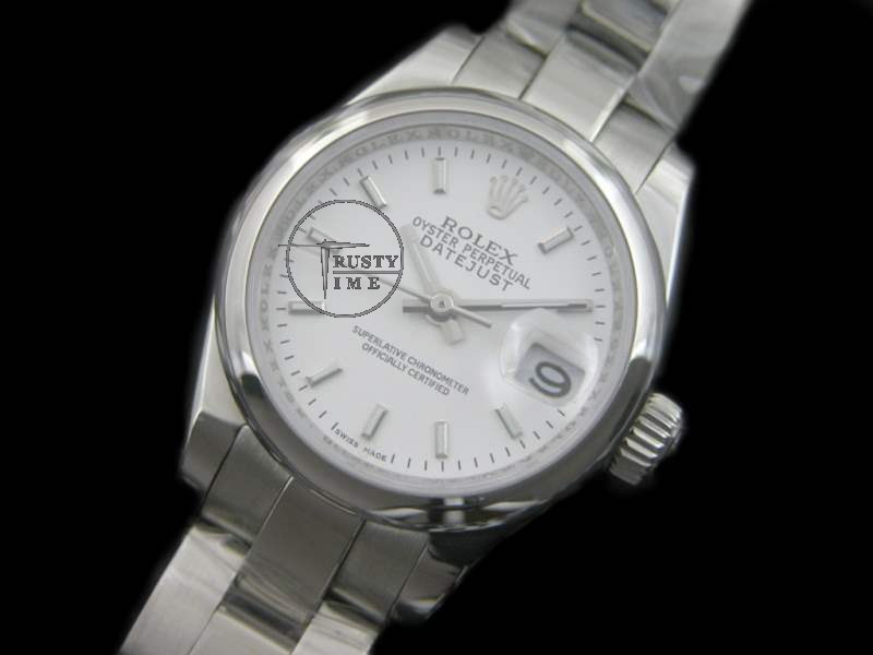 RDJLD019 – DateJust White Thick Lumi SS Oyst – Swiss ETA