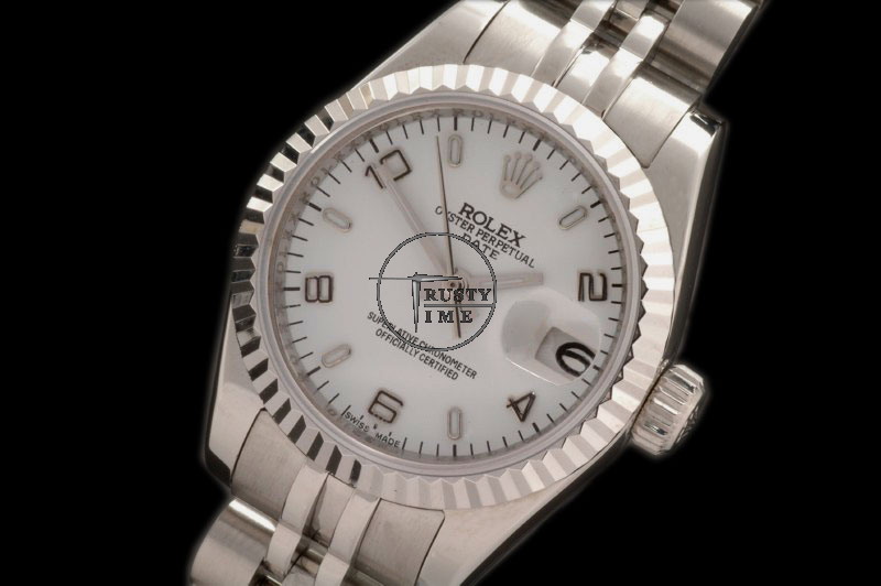 RDJLD0212 – DJ Ladies SS White Arabic/Stk Jubile – Swiss 2671-2