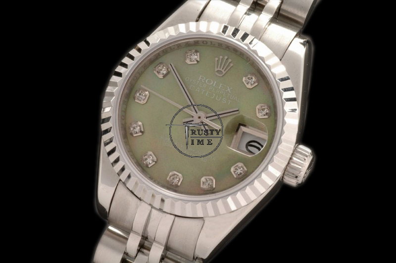 RDJLD0214 – DJ Ladies SS Green Ex MOP Diam Jubile – Swiss 2671-2