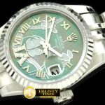 RDJLD0254B – 2011 Flora Jubilee/Fluted SS M-Green Swiss Eta 2671