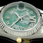 RDJLD0254B – 2011 Flora Jubilee/Fluted SS M-Green Swiss Eta 2671