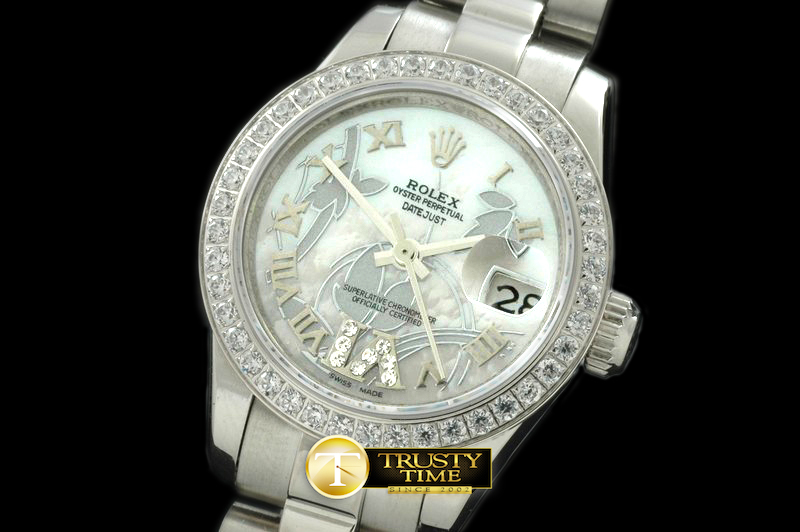 RDJLD0256A – 2011 Flora Pres/Diam SS P-White Swiss Eta 2671-2