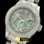 RDJLD0256B – 2011 Flora Pres/Diam SS M-Green Swiss Eta 2671-2