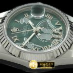 RDJLD0257B – 2011 Flora Pres/Fluted SS M-Green Swiss Eta 2671-