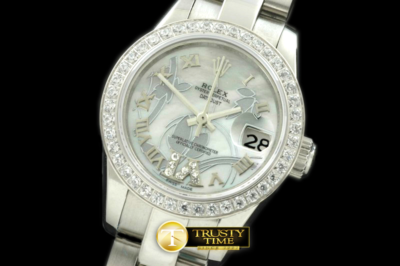 RDJLD0259A – 2011 Flora Oyster/Diam SS P-White Swiss Eta 2671-