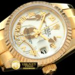 RDJLD0260A – 2011 Flora Pres/Fluted YG P-White Swiss Eta 2671-