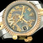 RDJLD0262B – 2011 Flora Jubilee/Fluted SS/YG M-Green Swiss Eta