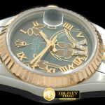 RDJLD0262B – 2011 Flora Jubilee/Fluted SS/YG M-Green Swiss Eta