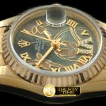 RDJLD0267B – 2011 Flora Oyster/Fluted YG M-Green Swiss Eta