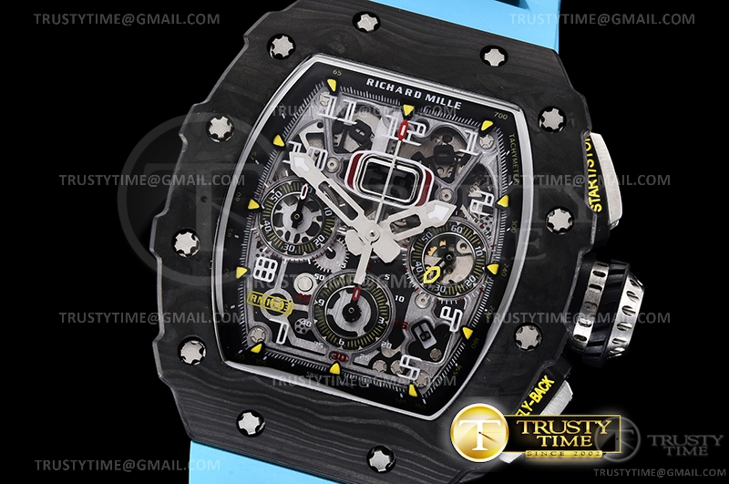 RM0189C – RM011-03 Auto Flyback Chrono Blue FC/RU KVF A7750