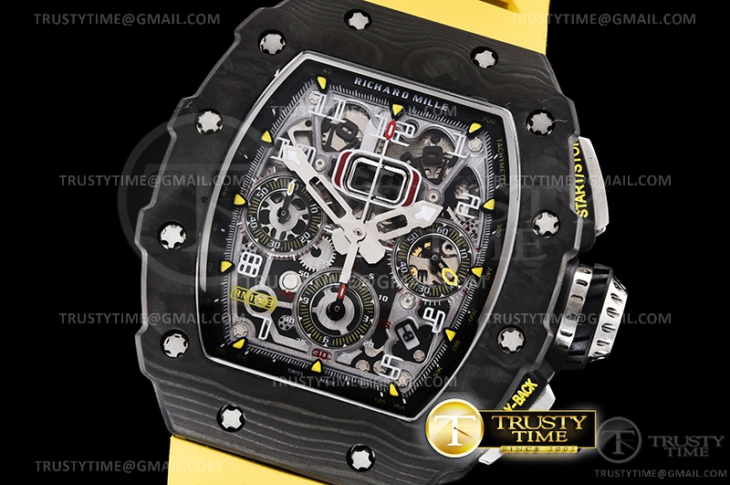 RM0189H – RM011-03 Auto Flyback Chrono Yel FC/RU KVF A7750