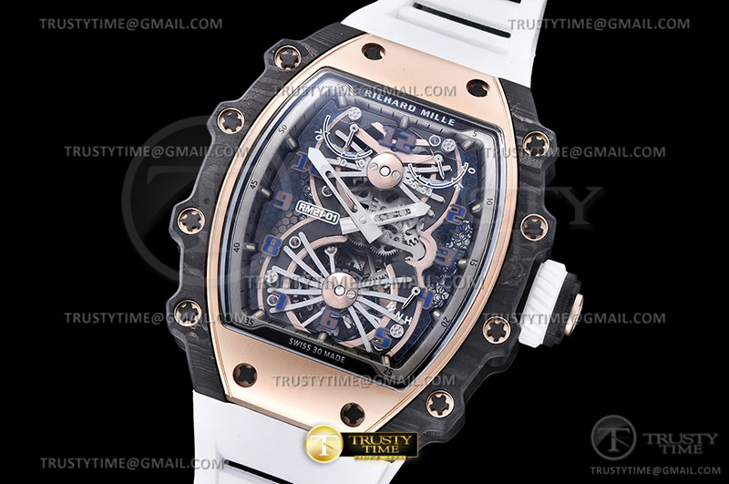 RM0220 – RM21-01 Tourbillon Aerodyne NTPT/RG/RU Skele Tour