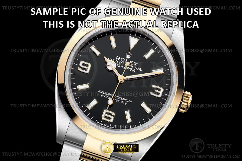 ROLEXP1040B – Explorer 1 124273 36mm YG/SS Blk BPF SP A3230