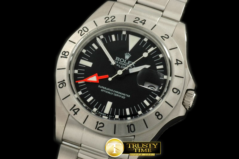 ROLEXP2010 – Vintage Explorer II 1655 SS/SS Blk Swiss Eta 2836