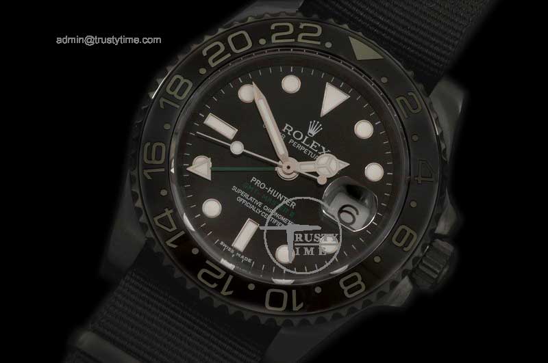 ROLGMT022A – Pro Hunter GMT Master II PVD Black Ceramic Bez Swis