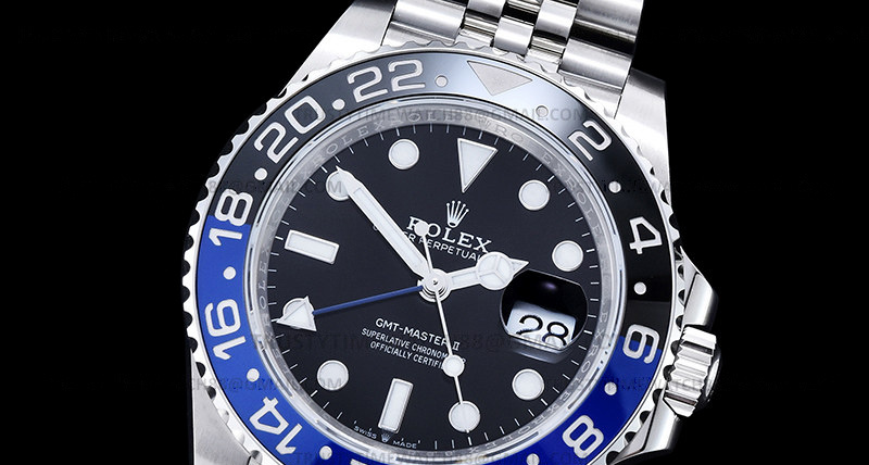 ROLGMT0294A – GMT II 126710 Jub 904L SS/SS Blk VSF VR3186 CHS