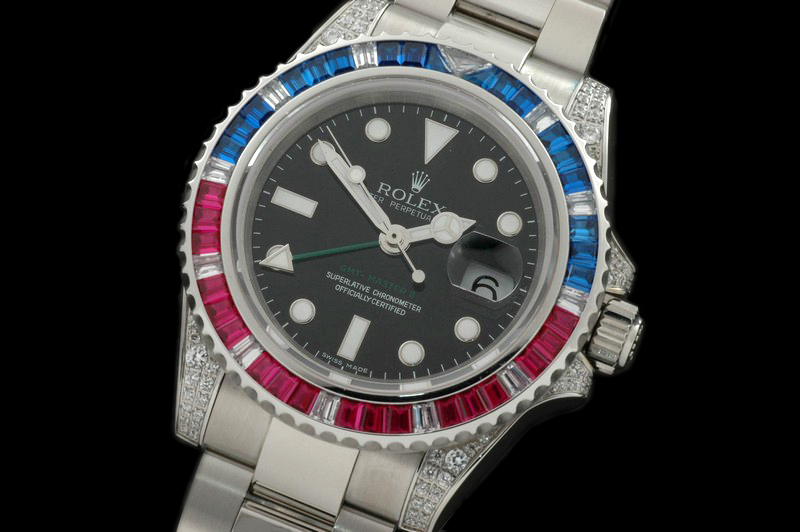 ROLGMT032 – SS Anni GMT SS/Red/Blue Diam Black Asia 3186 V seria