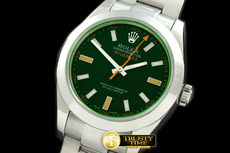ROLMIL012 – Milguass SS Blk (Green Sapphire) Asia 2836 (1:1)