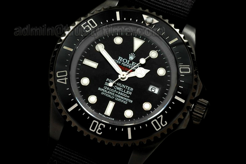ROLSD013A – Pro Hunter Deep Sea PVD Black Asian 3135