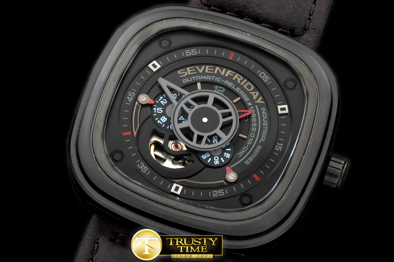 SF003 – SevenFriday P1-1 PVD/LE Black Jap Miyota