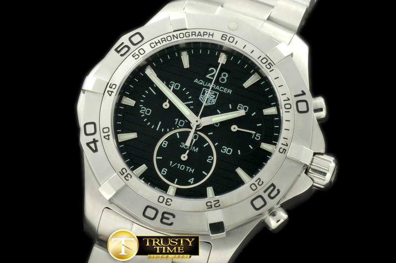 TAG0198B – TAG0198A – Aquaracer 300m SS/SS Black Swiss Qtz 1/10