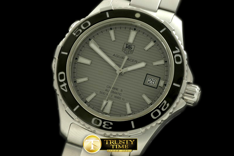 TAG0237A – Aquaracer Calibre 5 SS/SS Grey A-2824