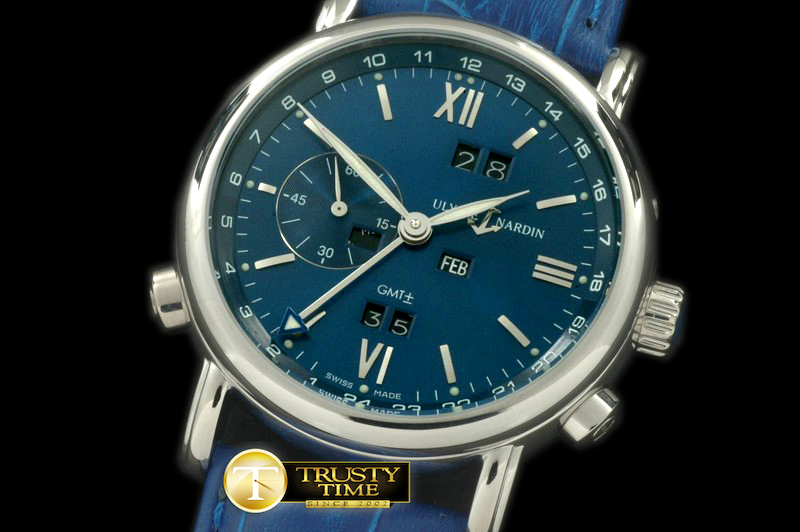 UN043A – Perpetual Calendar SS/LE Blue Asian 2813 23J