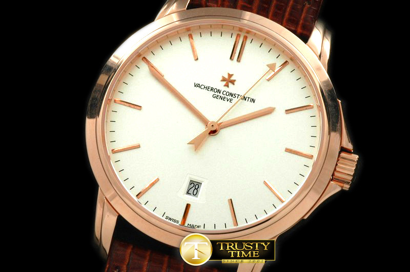VAC048 – Matte Automatic RG/LE White Swiss Eta 2824