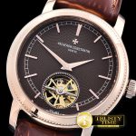 VC0102E – Patrimony Tourbillon RG/LE Brown Asia 21J Faux Tourb