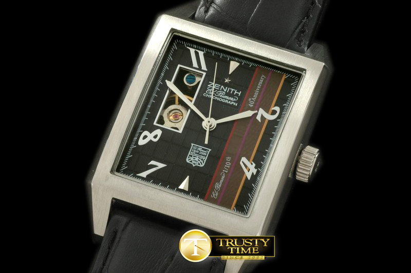 ZEN008B – 40th Anni EL Primero SS/LE Black Asian 17J H/W