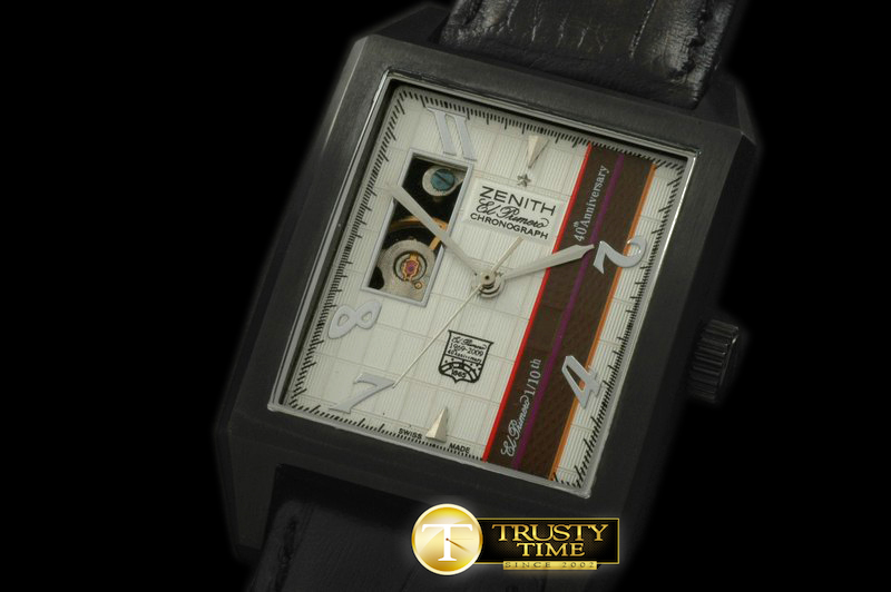 ZEN010A – 40th Anni EL Primero PVD/LE White Asian 17J H/W